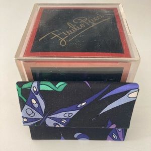 S O L D EMILIO PUCCI 60s Vintage Credit Business Card Coin Change Wallets